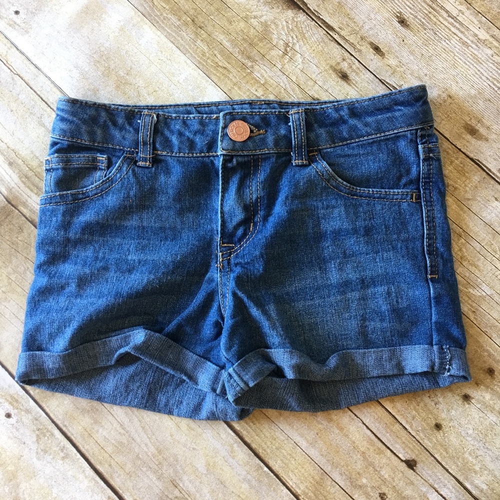 Girls Cuffed Jean Shorts